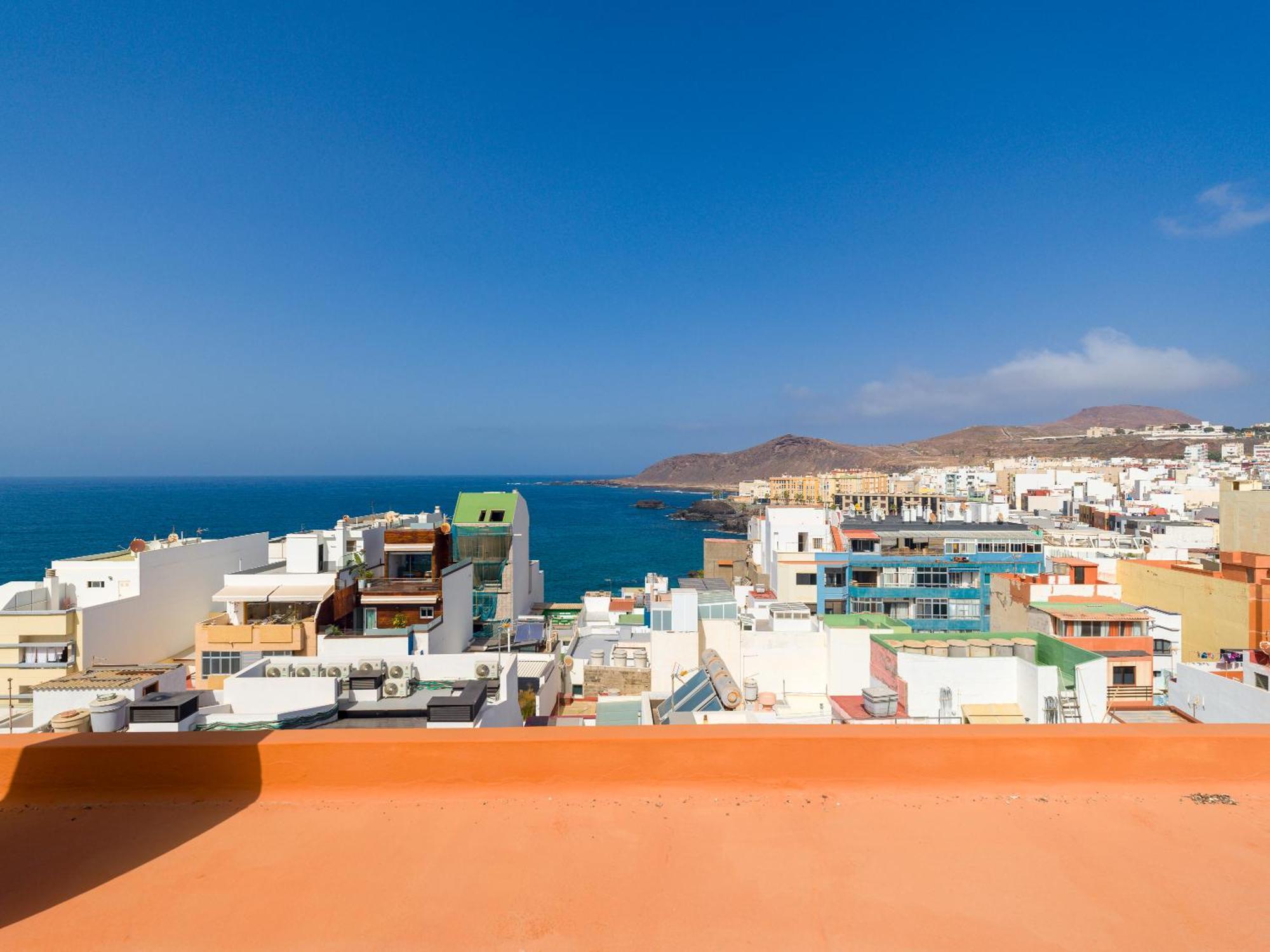 Casita Canaria Playa Beachfront Access & Lateral Ocean View With Terrace 大加那利岛拉斯帕尔马斯 外观 照片