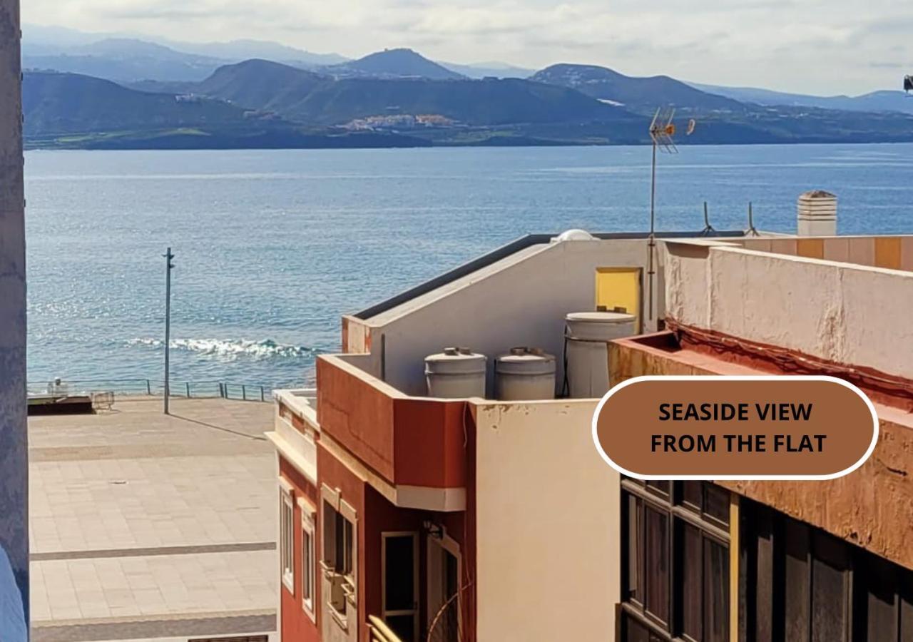 Casita Canaria Playa Beachfront Access & Lateral Ocean View With Terrace 大加那利岛拉斯帕尔马斯 外观 照片