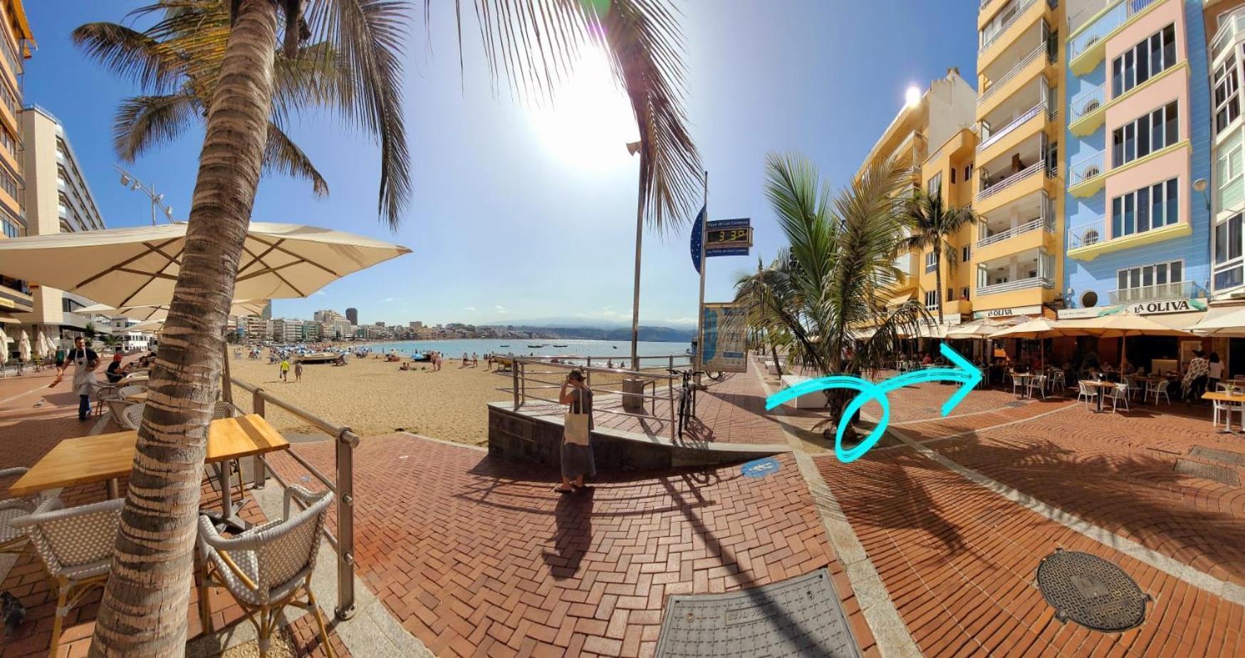Casita Canaria Playa Beachfront Access & Lateral Ocean View With Terrace 大加那利岛拉斯帕尔马斯 外观 照片